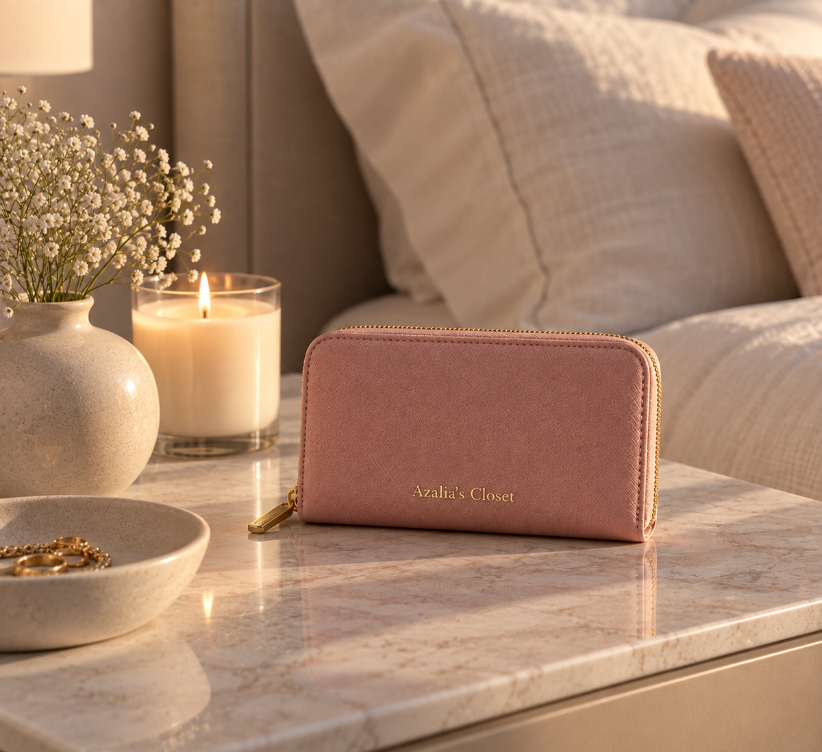 The Amélie Wallet - Dusty Rose