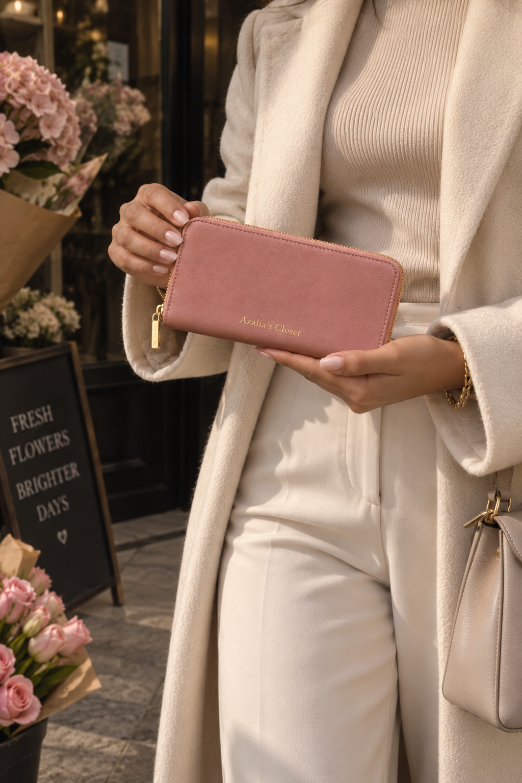 The Amélie Wallet - Dusty Rose
