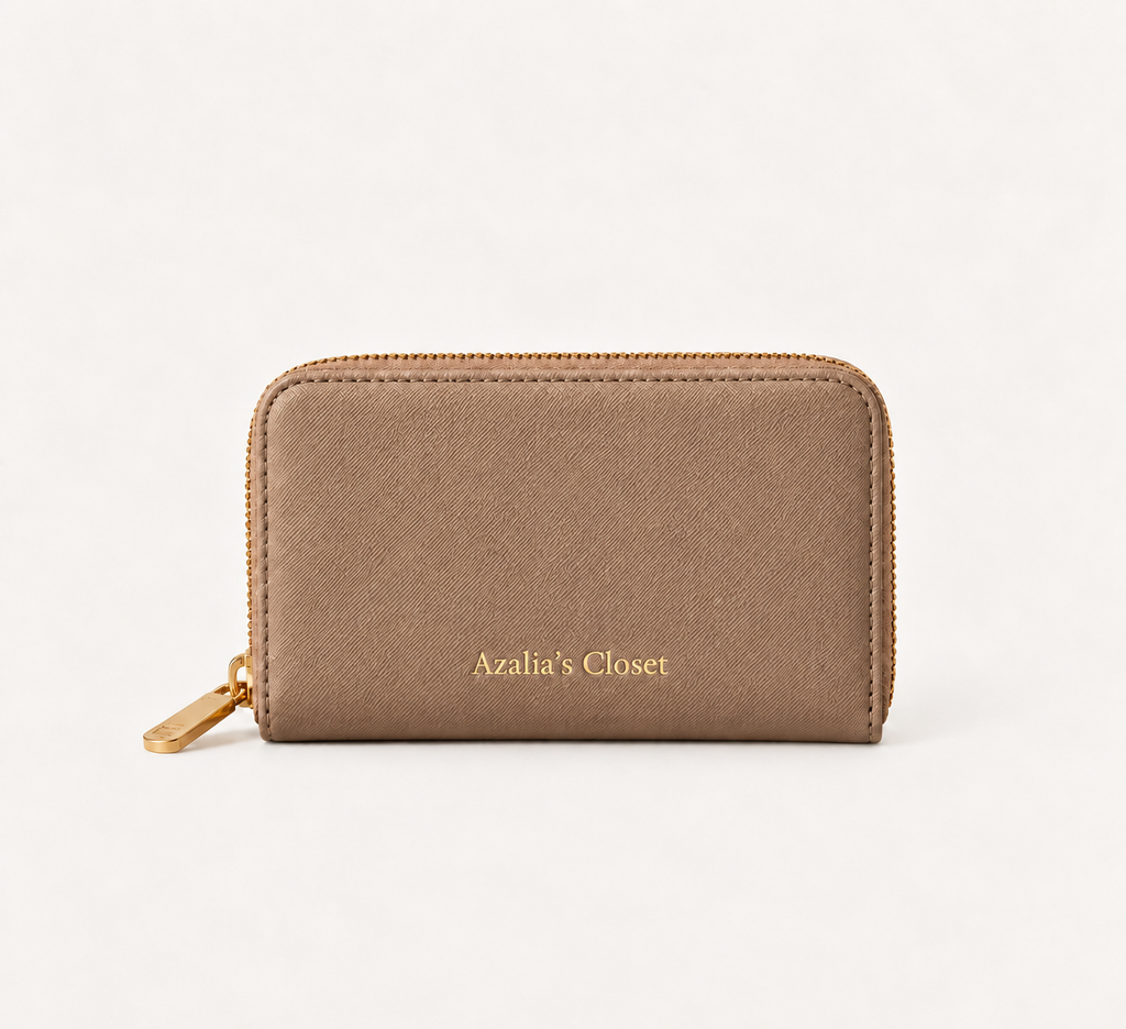 The Camille Wallet - Taupe Camel