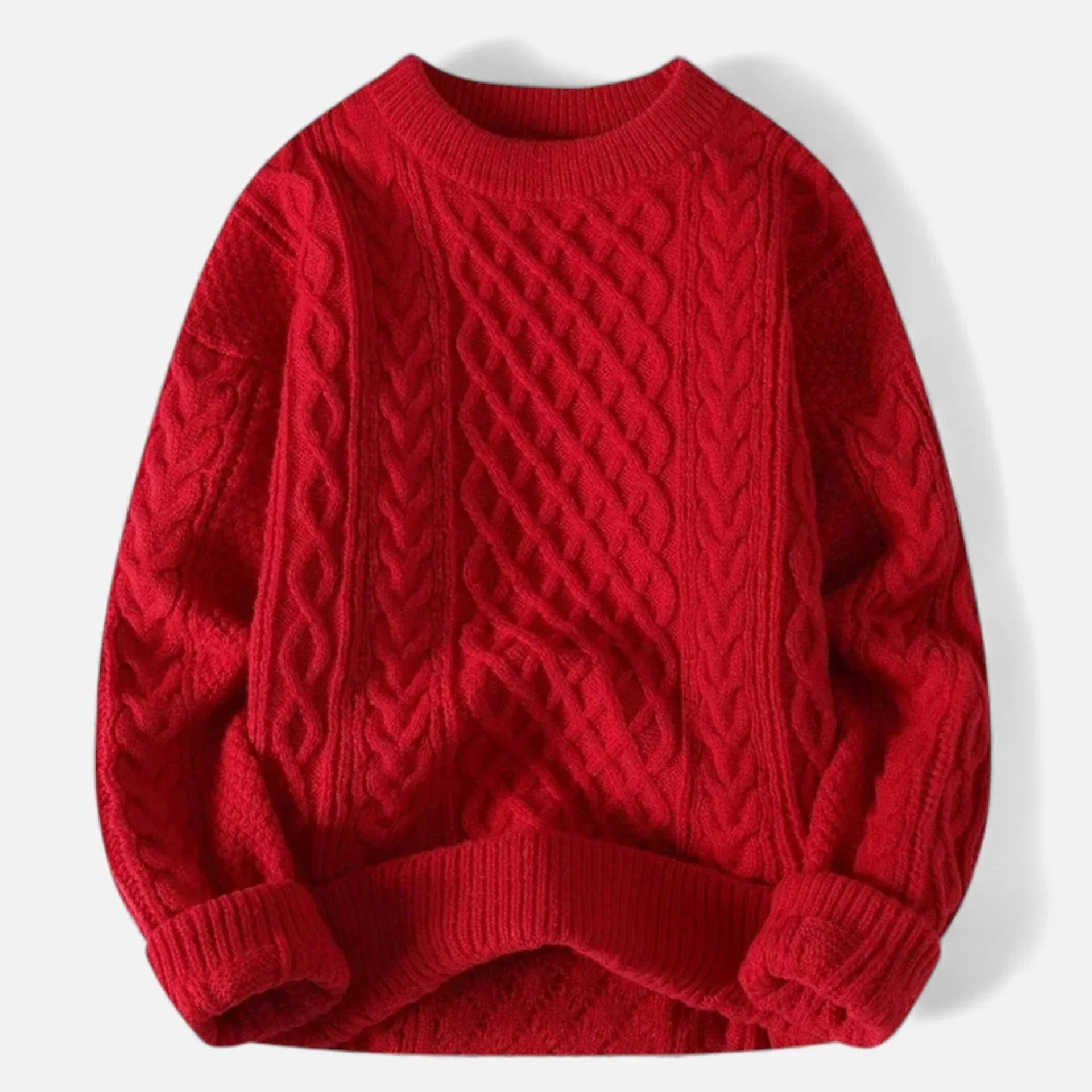 Women's Honeycomb Knit Crew Neck Jumper